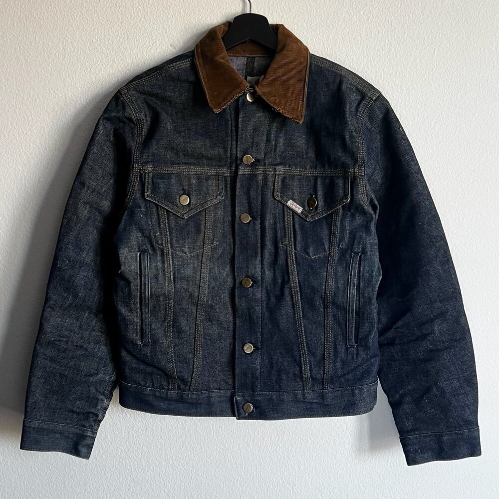 Carhartt 8BWJP denim trucker work wear jacket